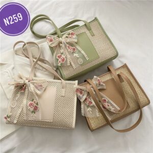 High-Grade Straw Large-Capacity Tote Bag Code N259